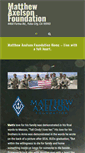 Mobile Screenshot of matthewaxelsonfoundation.org
