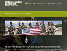Tablet Screenshot of matthewaxelsonfoundation.org